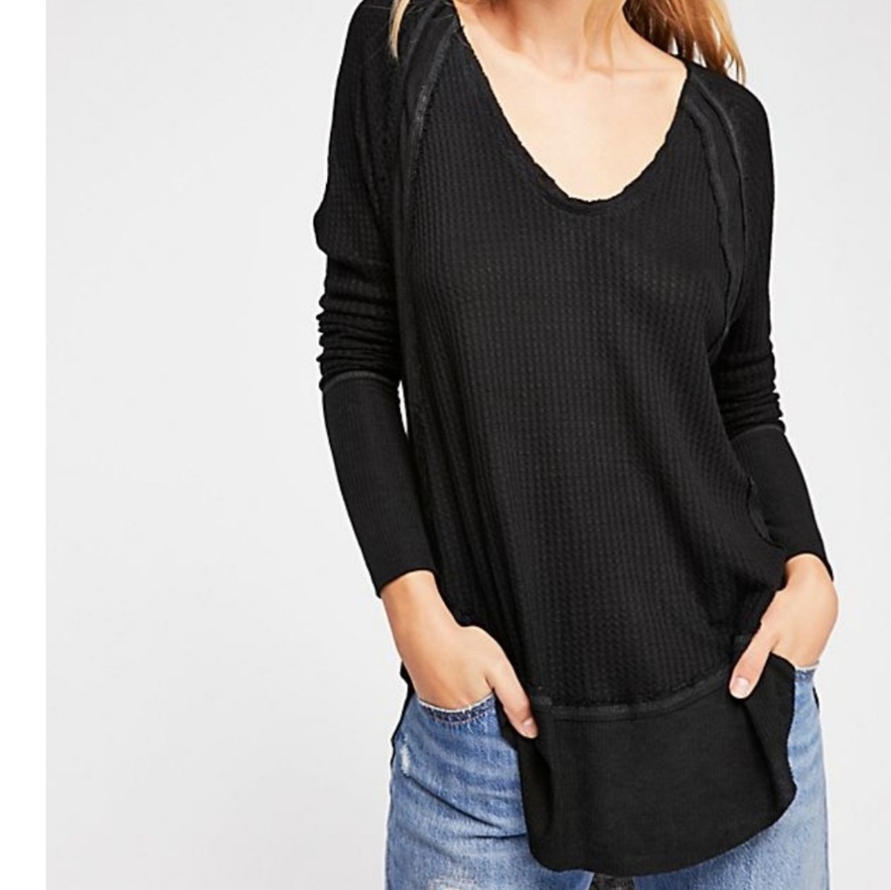 Free the people distressed thermal top